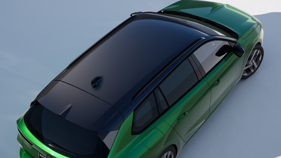 Body coloured roof and; Tinted windows